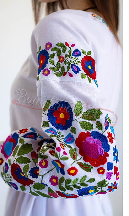 Вишита сукня з квітковим орнаментом 1280 - фото 8 vishivano4ka.com.ua
