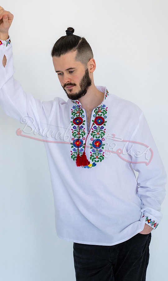 Вышиванка с цветочным узором 3280 - фото 3 vishivano4ka.com.ua