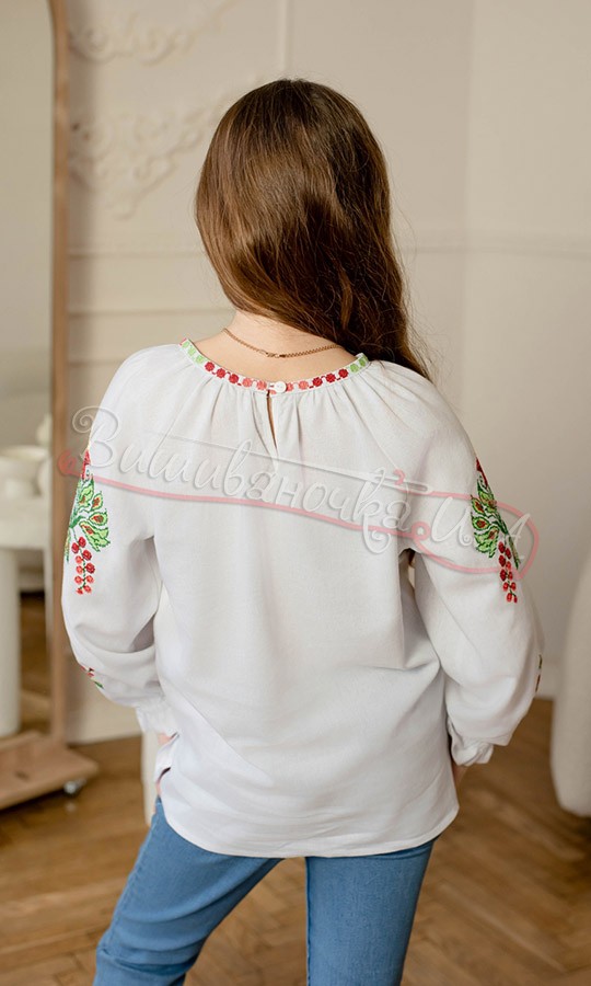 Вышиванка для девочки 4373 - фото 3 vishivano4ka.com.ua