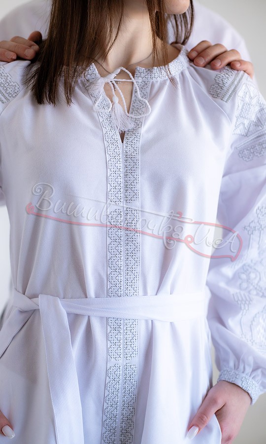 Белый вышитый набор для пары 73502 - фото 5 vishivano4ka.com.ua