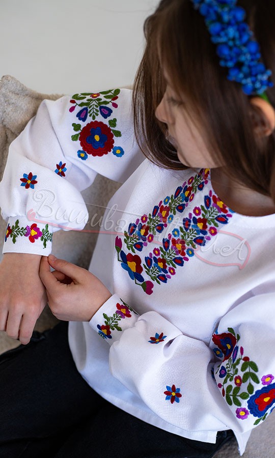 Вышиванка для девочки 9280 - фото 3 vishivano4ka.com.ua