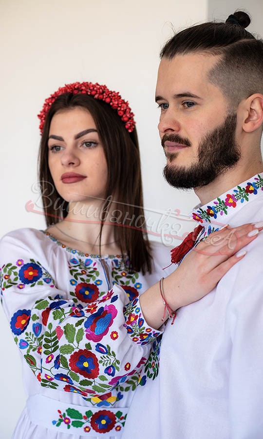 Вышитый комплект для пары 7381 - фото 4 vishivano4ka.com.ua