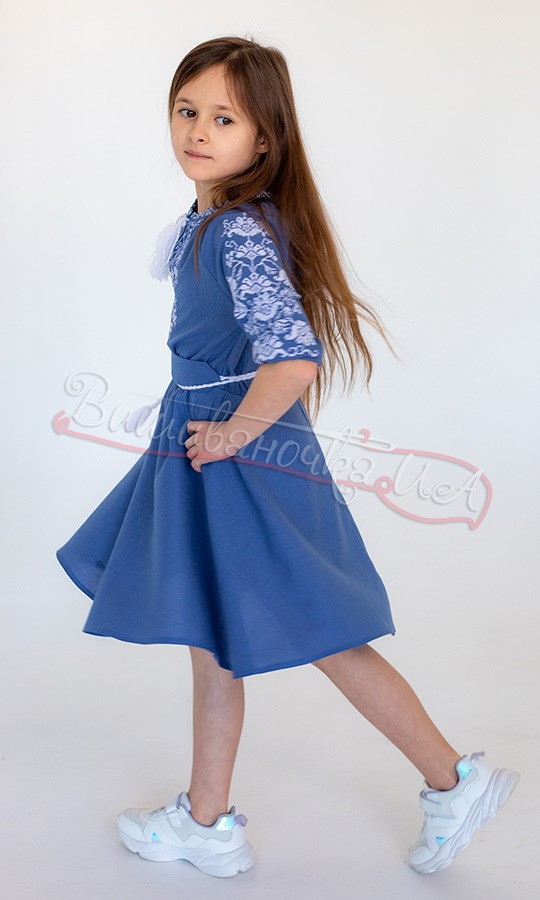Платье для девочки 817-7 - фото 3 vishivano4ka.com.ua
