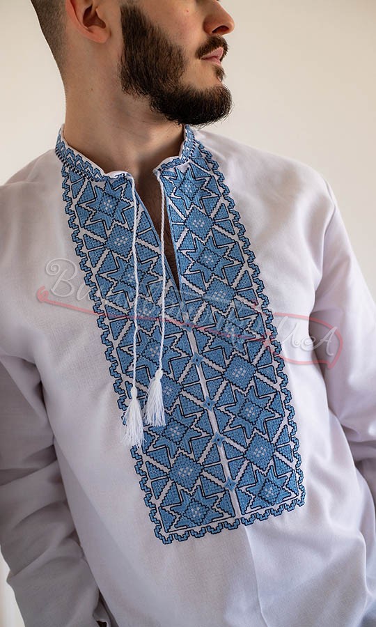Вышиванка с геометрическим узором 351-3 - фото 4 vishivano4ka.com.ua
