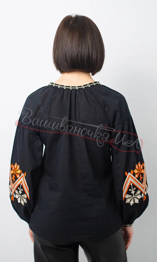 Жіноча вишиванка на бавовні 1015 - фото 4 vishivano4ka.com.ua