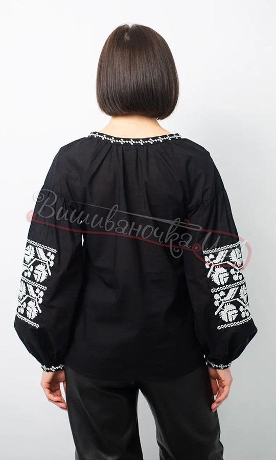 Вишита блуза з бавовни 1016 - фото 4 vishivano4ka.com.ua