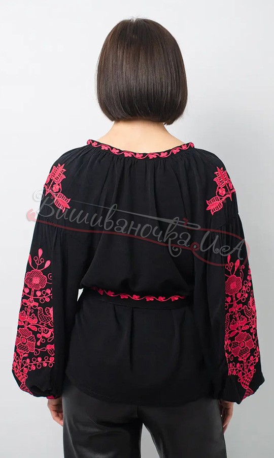 Жіноча блуза із штапелю 1030 - фото 3 vishivano4ka.com.ua