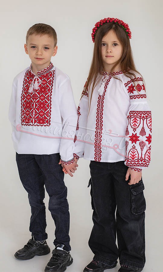 Комплект вышиванок для семьи 73511 - фото 4 vishivano4ka.com.ua