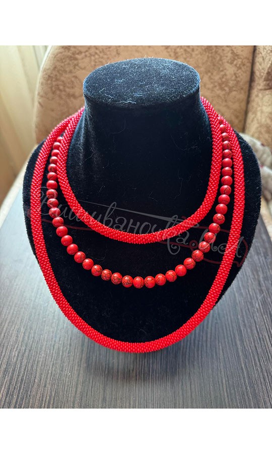 Намисто ручної роботи Д37 - фото 2 vishivano4ka.com.ua