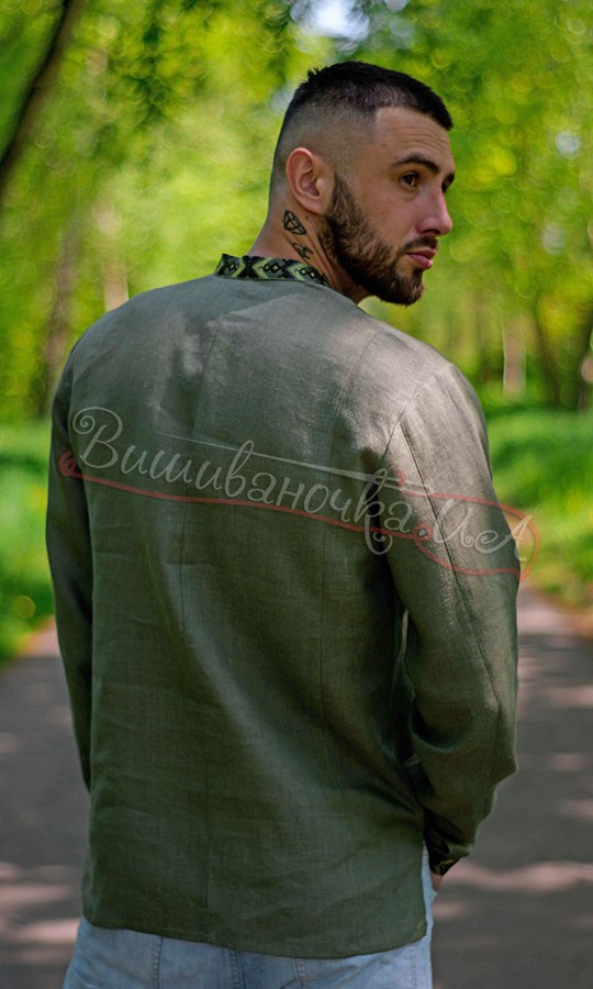 Чоловіча вишита сорочка 4257 - фото 3 vishivano4ka.com.ua