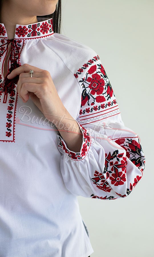 Жіноча вишиванка з квітковим орнаментом 2290-б - фото 3 vishivano4ka.com.ua