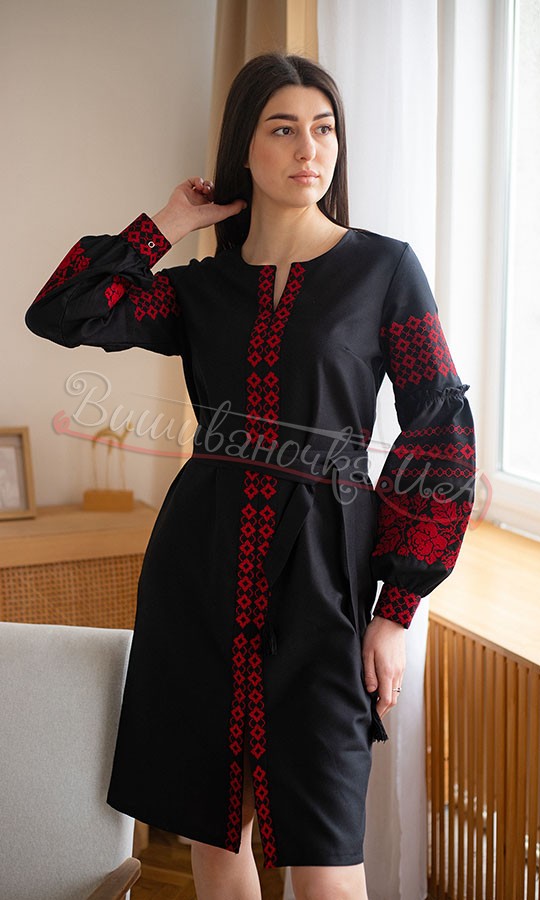 Сукня жіноча з вишитим орнаментом 456-1.2 - фото 3 vishivano4ka.com.ua