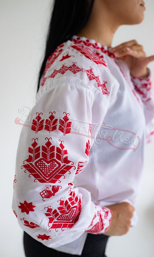 Блуза з яскравою вишивкою 553-2 - фото 6 vishivano4ka.com.ua