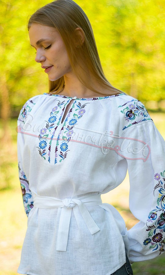 Вишиванка з Петриківським узором 4595 - фото 3 vishivano4ka.com.ua