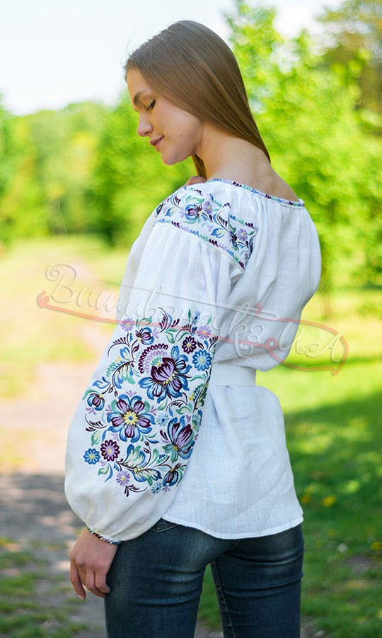 Вишиванка з Петриківським узором 4595 - фото 4 vishivano4ka.com.ua