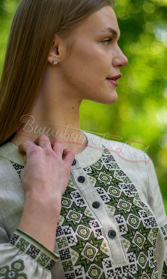 Блузка жіноча лляна 4596 - фото 3 vishivano4ka.com.ua
