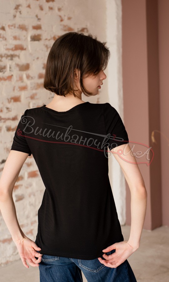 Футболка з гометричним узором 5140 - фото 4 vishivano4ka.com.ua