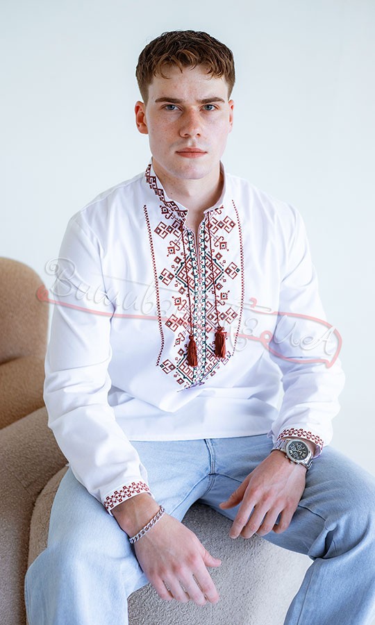 Рубашка с вышитым узором 3176-4 - фото 2 vishivano4ka.com.ua