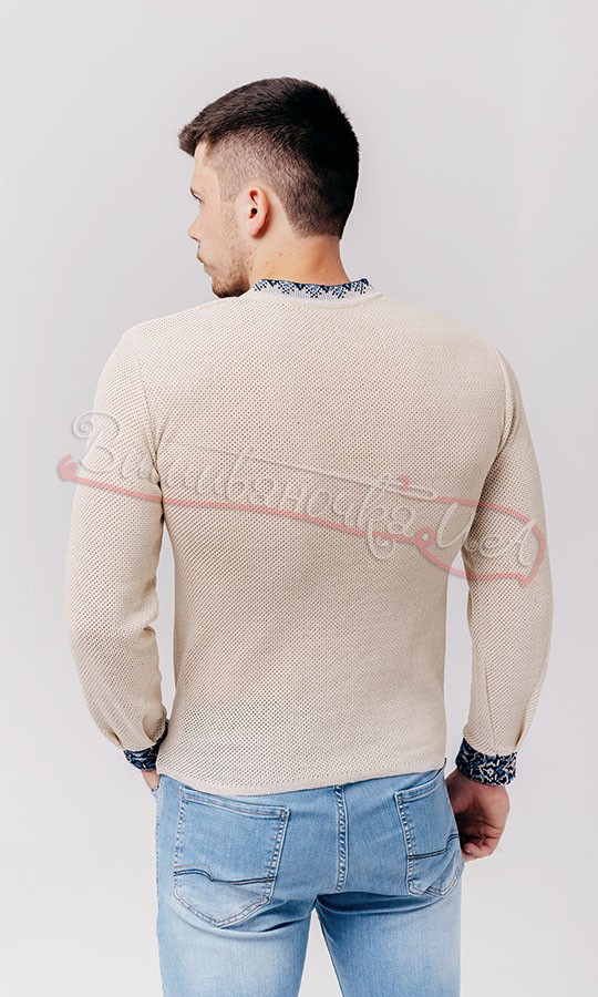 Чоловіча вишиванка, вязана 5229 - фото 3 vishivano4ka.com.ua