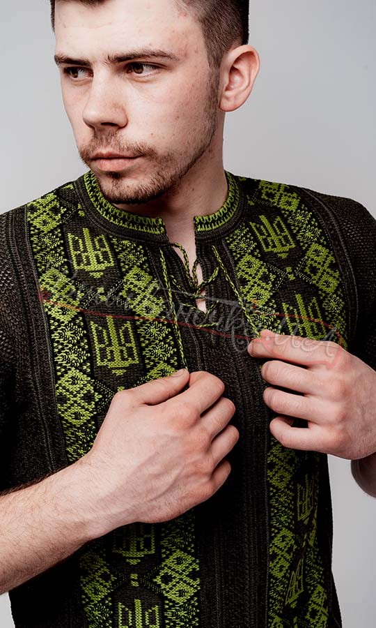 Патриотическая вязаная вышиванка 5297 - фото 3 vishivano4ka.com.ua