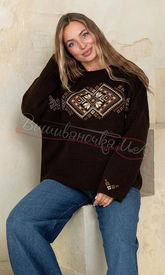 Джемпер з вишивкою 5190 - фото 1 vishivano4ka.com.ua