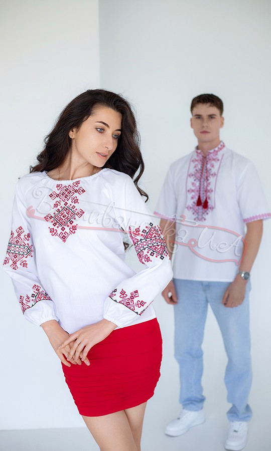 Парный набор вышиванок 7074 - фото 3 vishivano4ka.com.ua