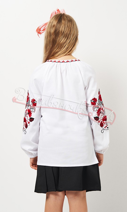 Блуза с вышивкой гладью 919-2 - фото 4 vishivano4ka.com.ua