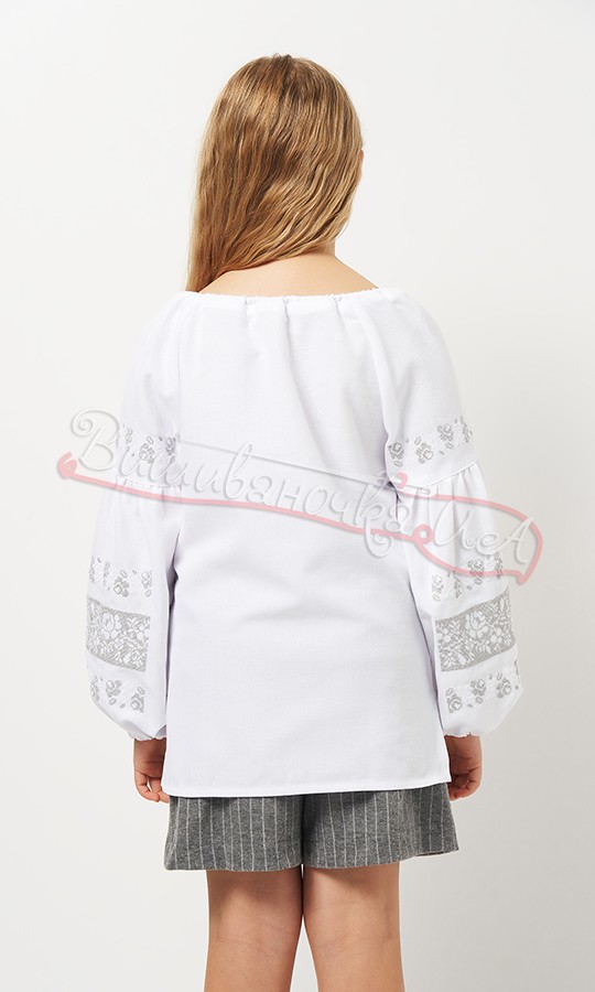 Вышитая блуза для девочки 918-1 - фото 4 vishivano4ka.com.ua