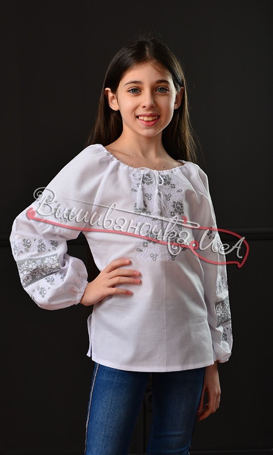 Вышитая блуза для девочки 918-1 - фото 6 vishivano4ka.com.ua