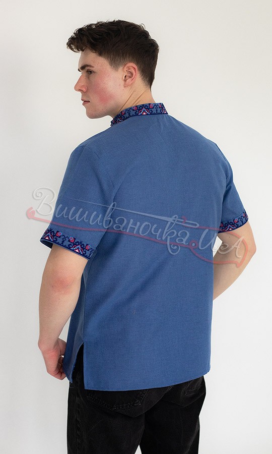 Вышиванка на короткий рукав 368-43к - фото 4 vishivano4ka.com.ua