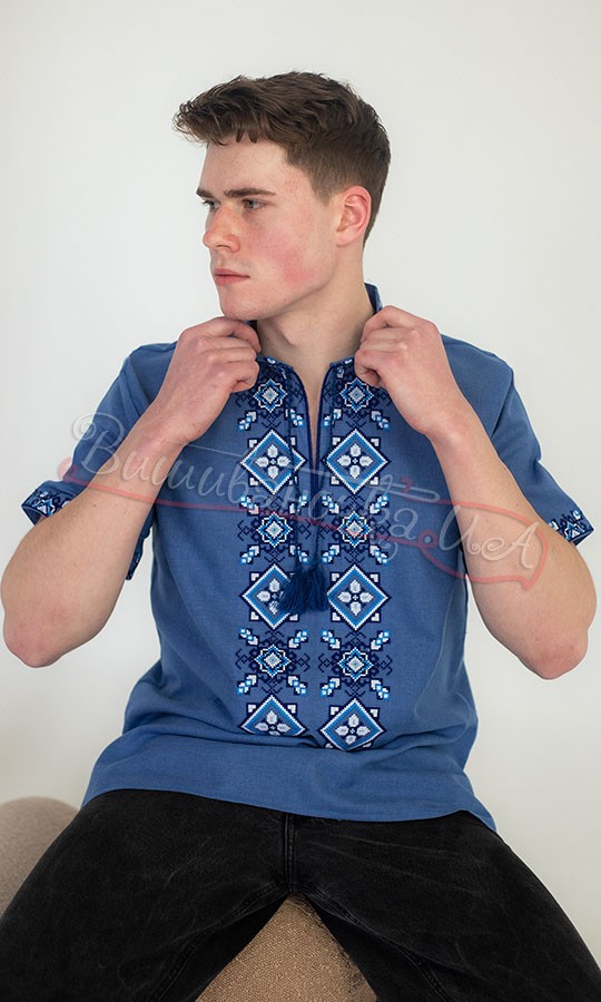 Вишиванка на короткий рукав 368-42к - фото 3 vishivano4ka.com.ua