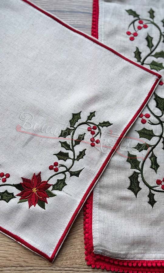 Рождественская салфетка РС02 - фото 2 vishivano4ka.com.ua