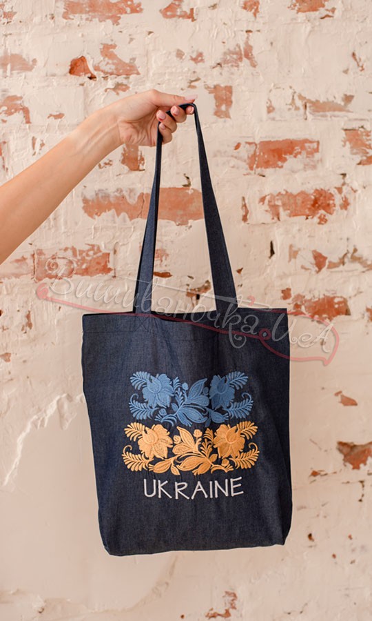 Джинсовий шопер з вишивкою 7113 - фото 3 vishivano4ka.com.ua