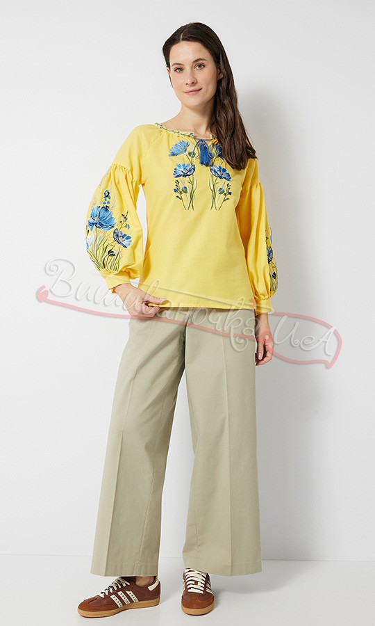 Жіноча вишита блуза з квітами 2205-8 - фото 4 vishivano4ka.com.ua