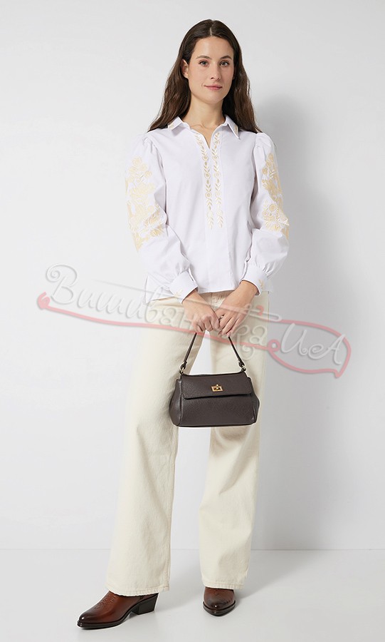 Вишита сорочка з відкладним комірцем 5110-1 - фото 3 vishivano4ka.com.ua