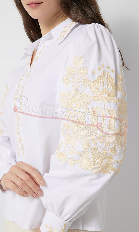 Вишита сорочка з відкладним комірцем 5110-1 - фото 4 vishivano4ka.com.ua