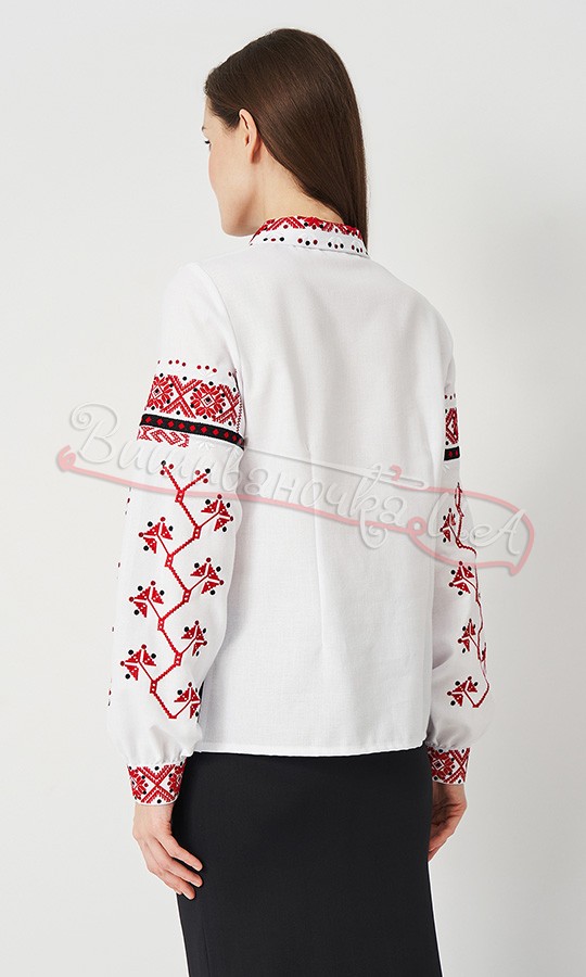 Вишита блузка з комірцем 520-2 - фото 5 vishivano4ka.com.ua