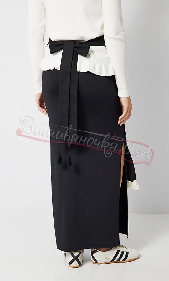 Фартушок з бежевою вишивкою 0110-1.1 - фото 4 vishivano4ka.com.ua