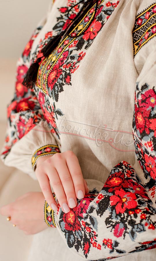 Вишиванка з квітковим орнаментом 4689 - фото 4 vishivano4ka.com.ua