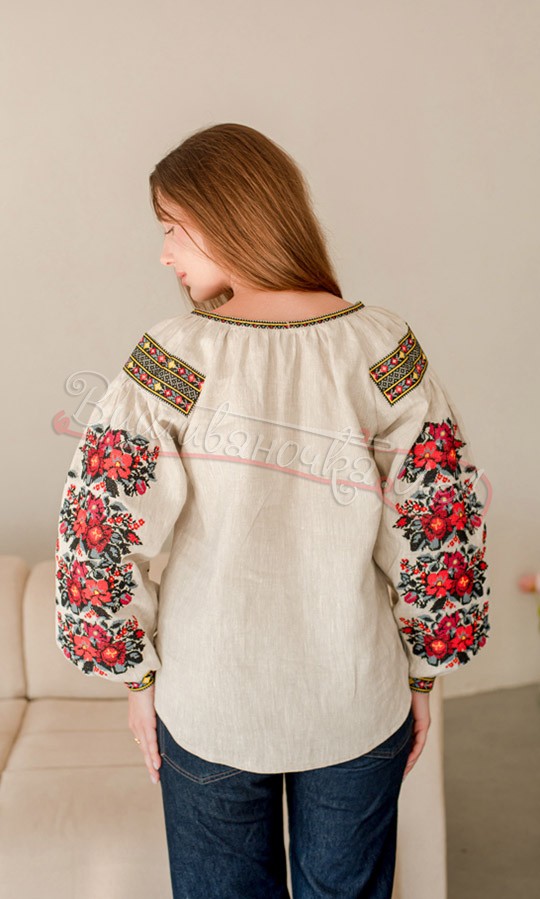 Вишиванка з квітковим орнаментом 4689 - фото 5 vishivano4ka.com.ua