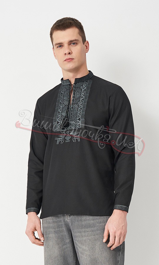 Сорочка чоловіча з вишитим узором 645-5 - фото 3 vishivano4ka.com.ua