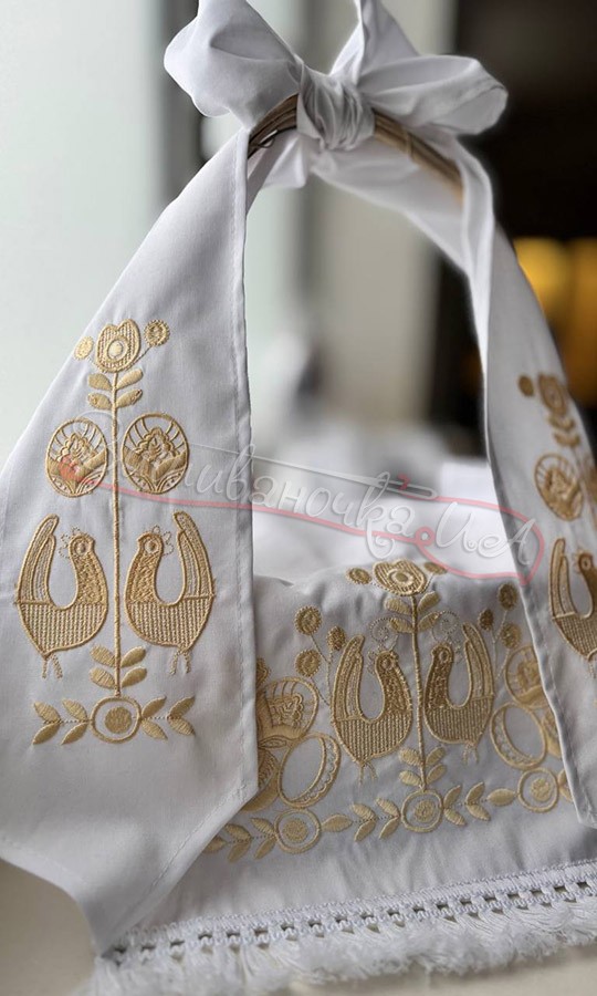 Вишитий набір на пасхальний кошик 08-1 - фото 3 vishivano4ka.com.ua