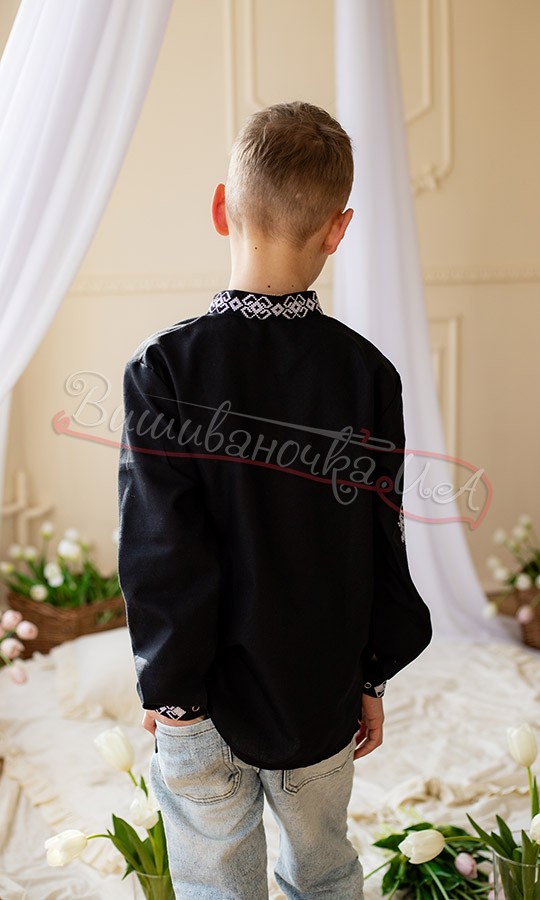 Вышиванка с асимметричным узором 7046-5 - фото 4 vishivano4ka.com.ua