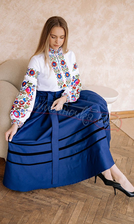 Юбка с вышитой ладункой СЖ02 - фото 5 vishivano4ka.com.ua