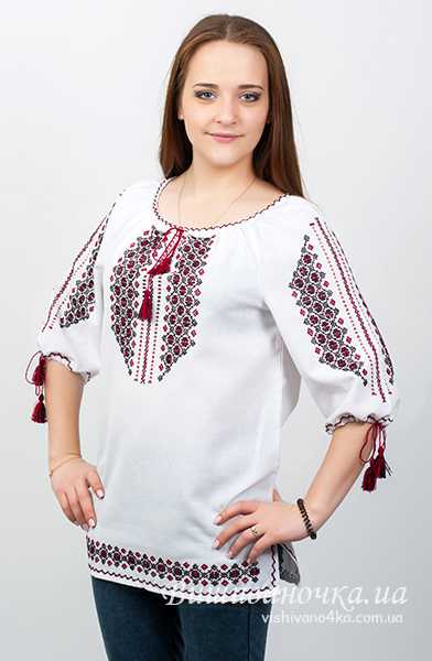Жіноча вишиванка ручної роботи РВ21 - фото 1 vishivano4ka.com.ua